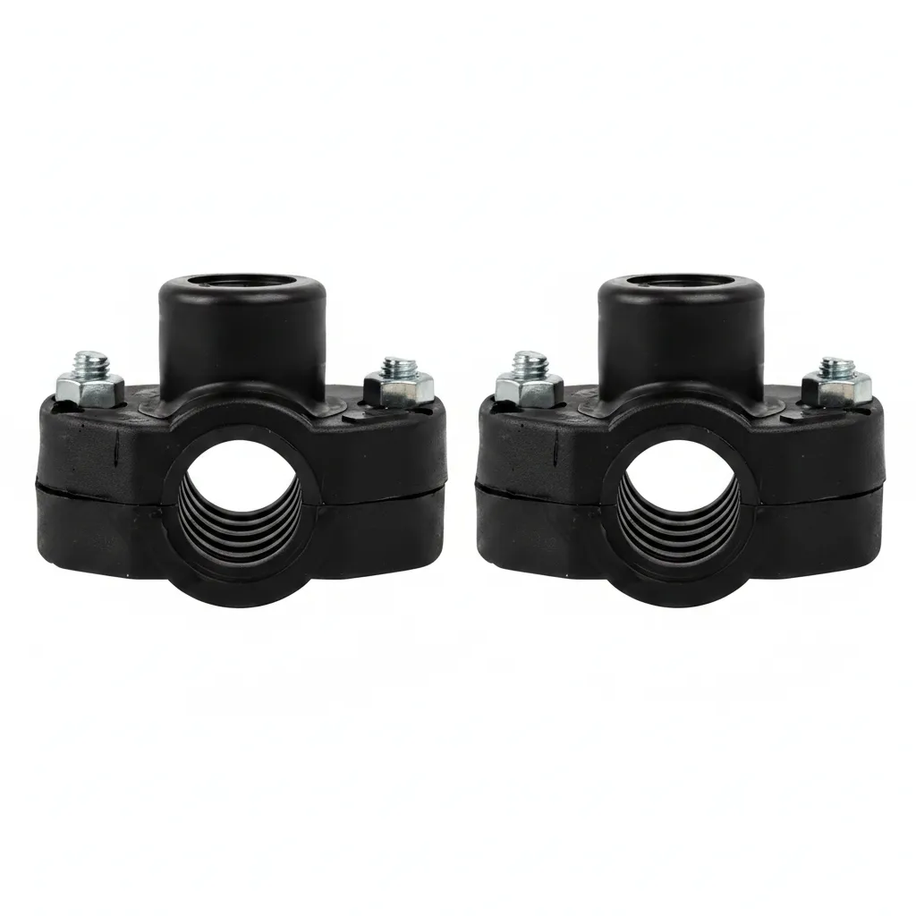 PVC Compression Fitting 160mm for Plumbing and Irrigation - 2 Pack