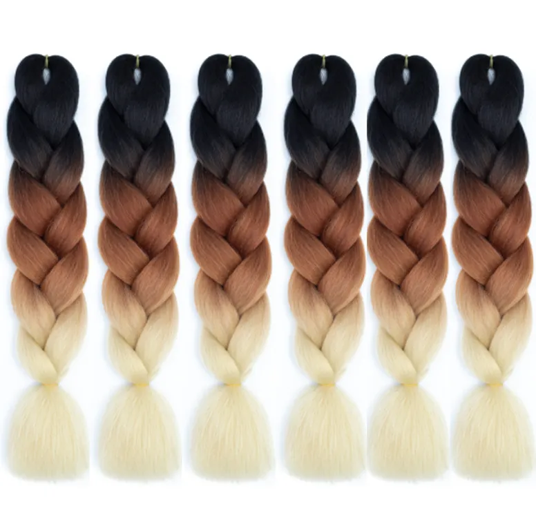 6Piece Fashionable Dirty Braid Gradient Extension - C15