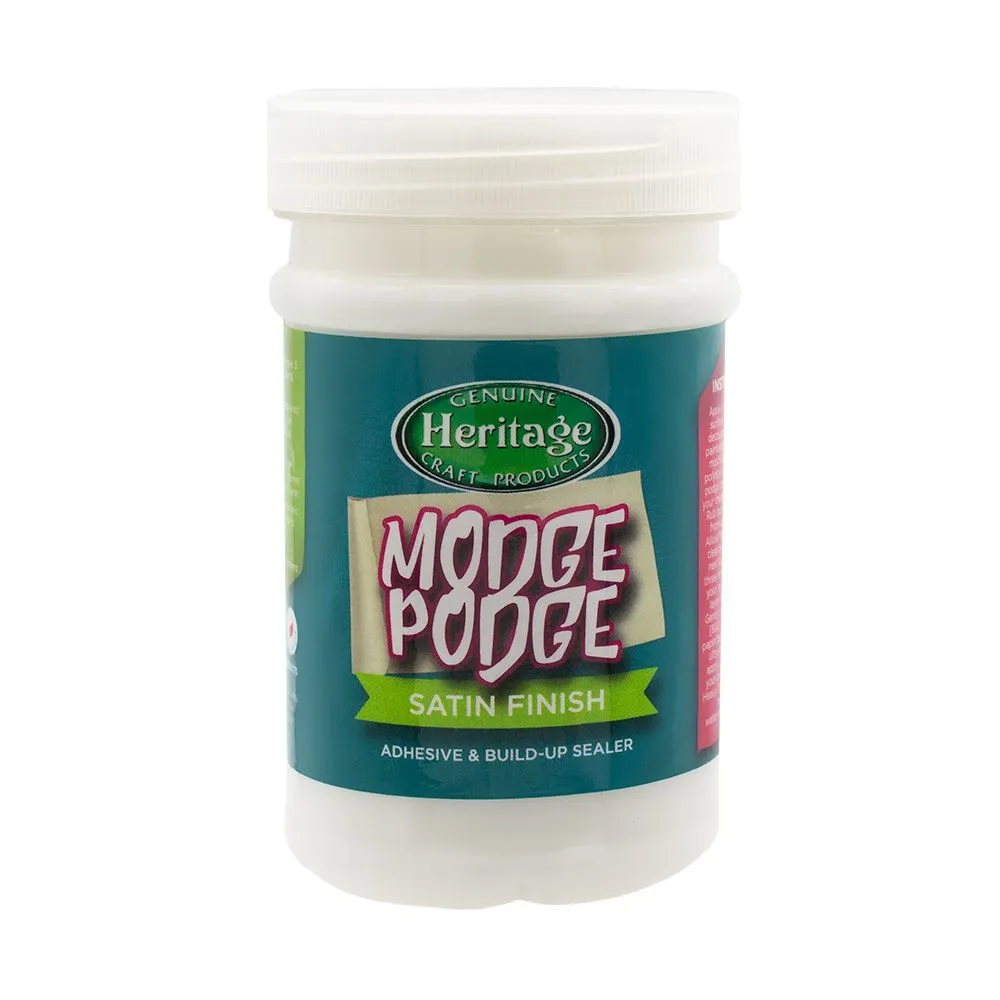 Heritage Modge Podge Satin - Adhesive & Build-up Sealer - 250ml
