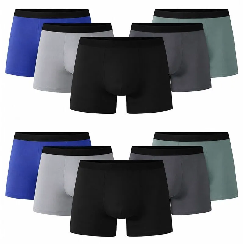 OYY Men's Boxer Briefs - Breathable Moisture-Wicking Underwear 10 Pack