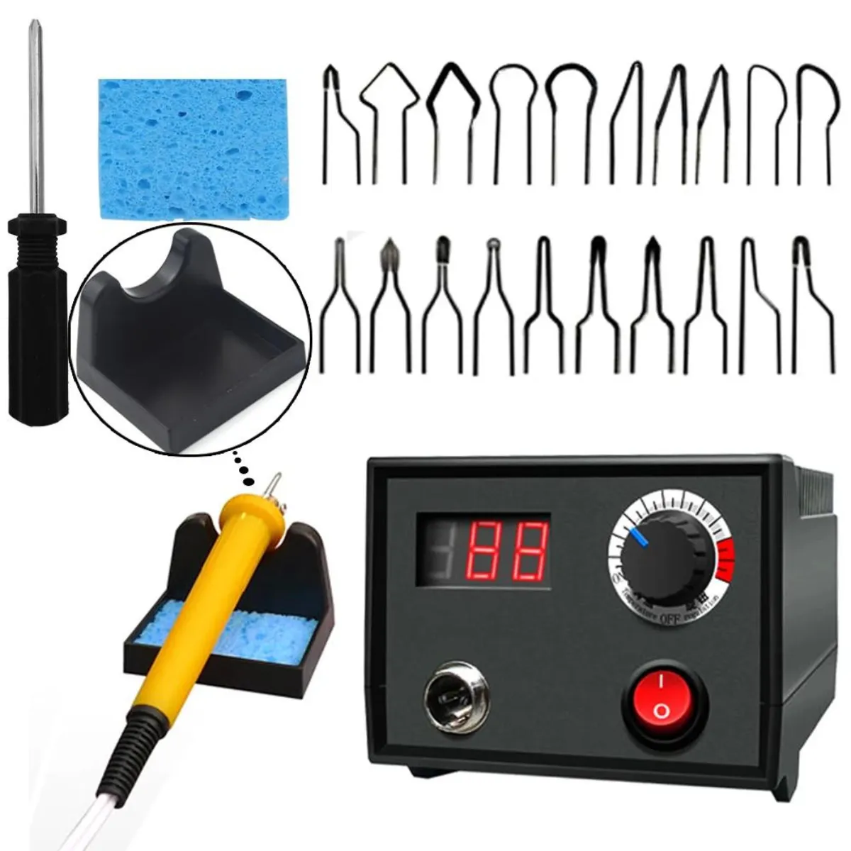 Digital Pyrography Burning Machine for Wood Leather Gourd Bamboo & more