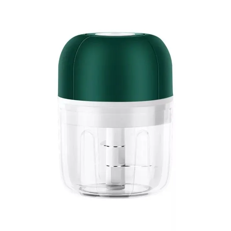 250ml mini electric garlic chopper, masher crusher with USB charging - Green
