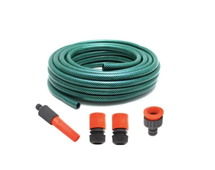 Garden Hose Pipe Set with Attachments - 15m