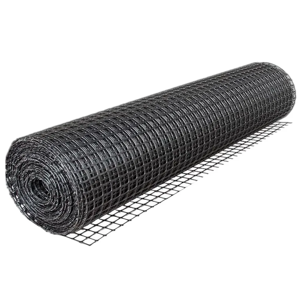Garden Black Durable Plastic Animal Barrier Mesh Fence Roll - 10m