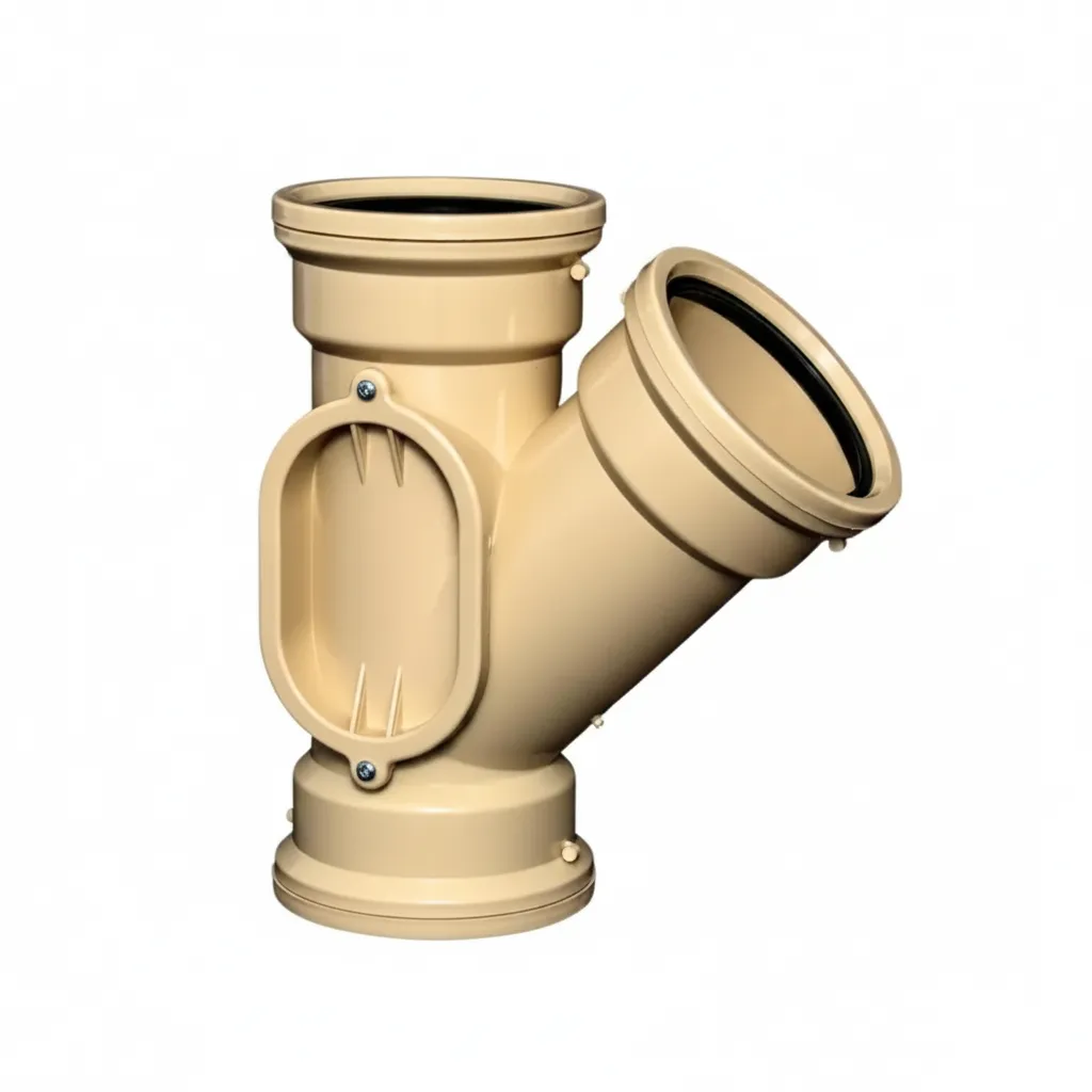 Satas 110mm Polypropylene 45-Degree Junction for Drainage Systems