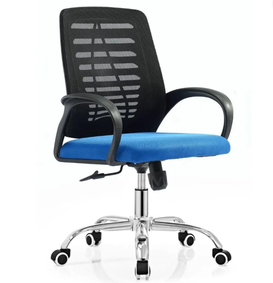 Ergonomic Mesh 360 Swivel Office Chair With Armrest - Black, Blue