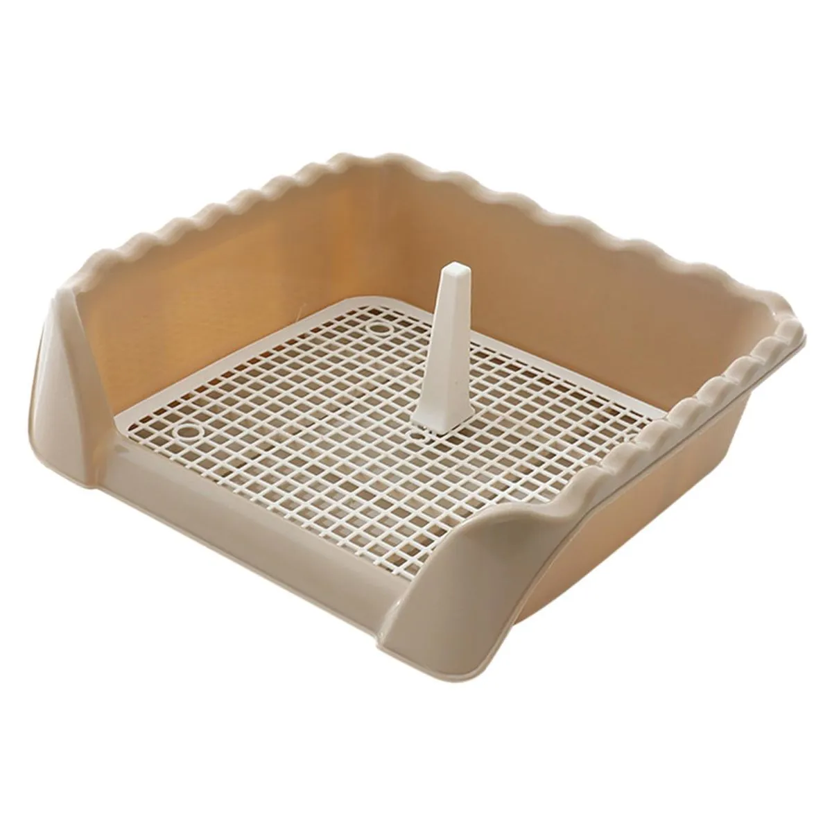 Dog Toilet Large Size Dog Training Potty Tray Litter Pan for Dog - Brown