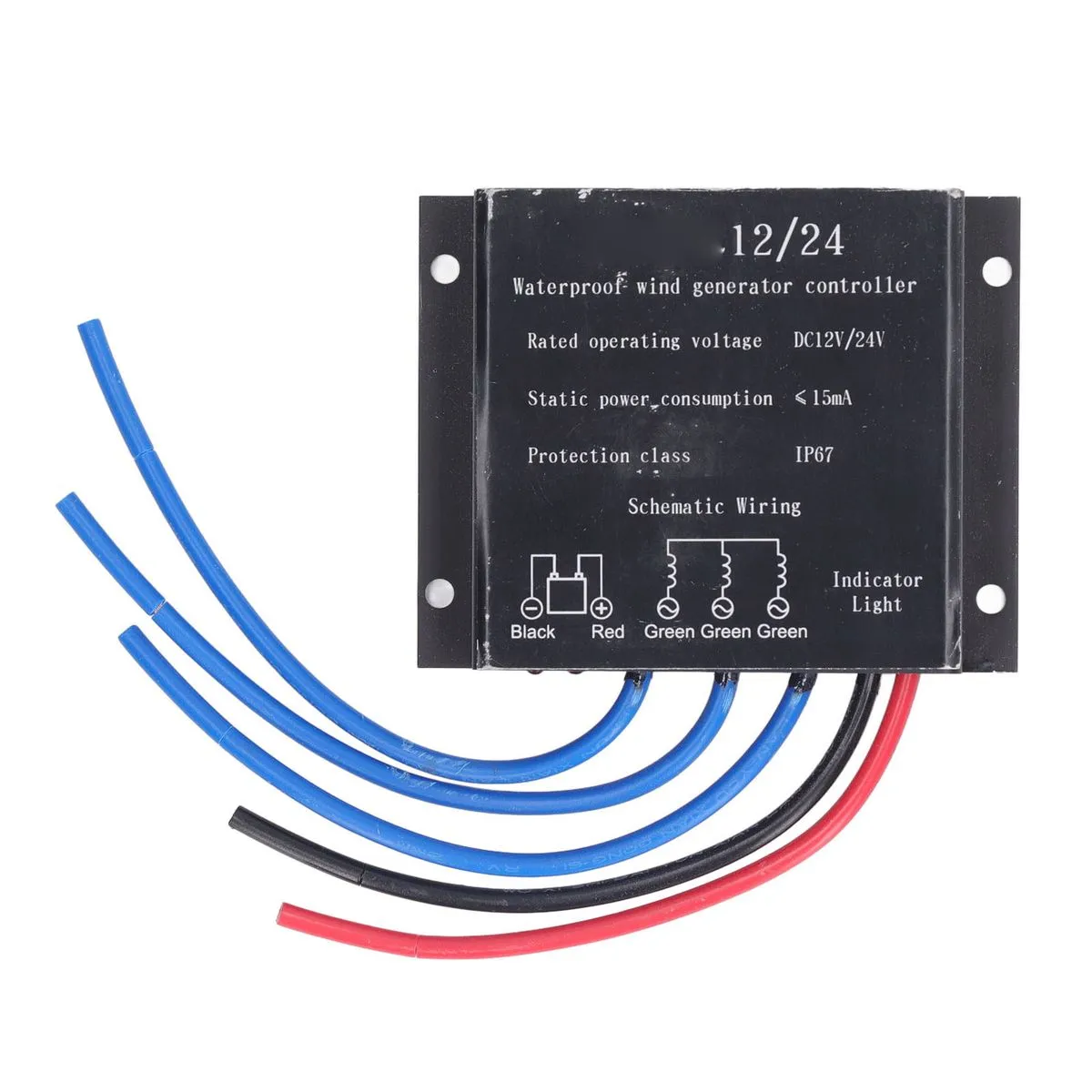 12V 24V Wind Charge Controller Waterproof Aluminum Alloy