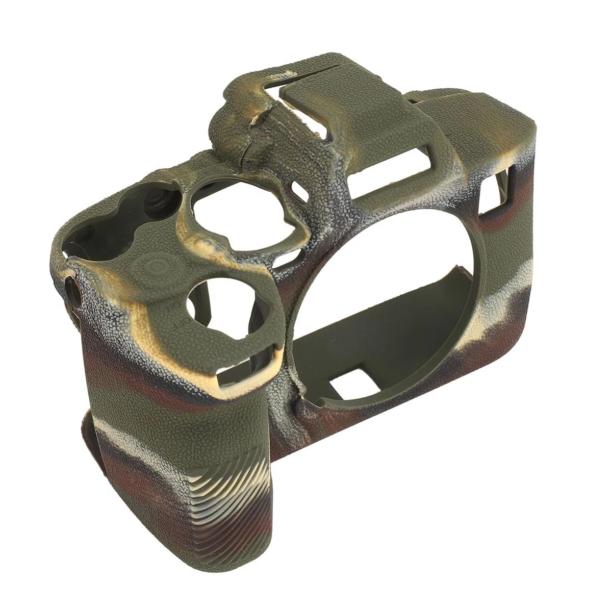 A7R5 Camera Silicone Case, Camouflage Green Protective Skin