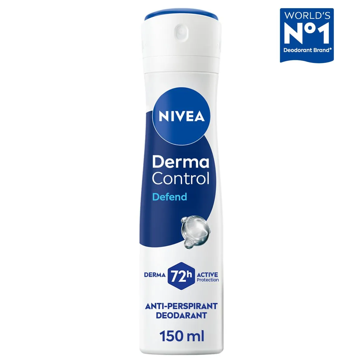 NIVEA Derma Control Defend Anti-Perspirant Spray 150ml, 72h Protection