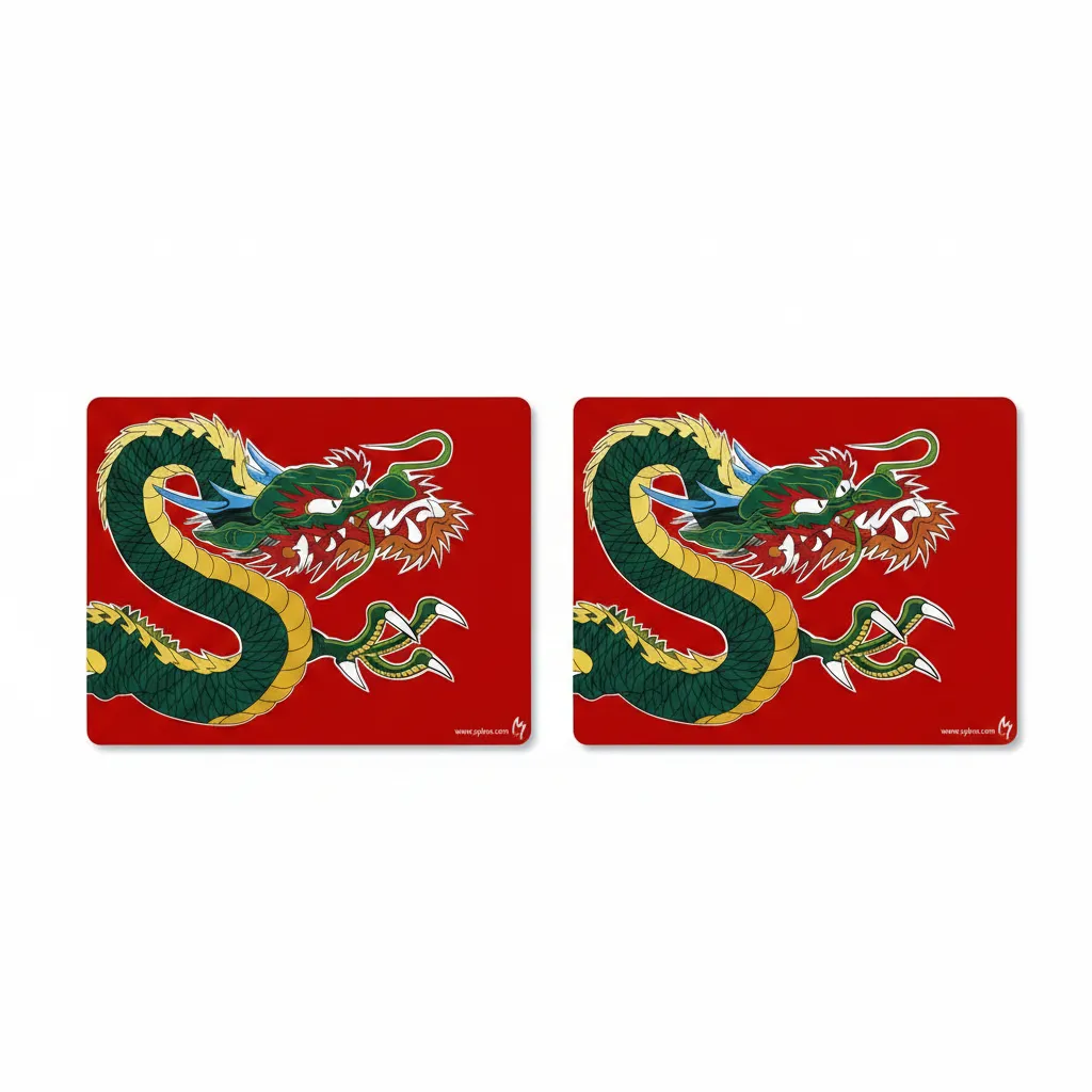 Zykon Art Mouse Pad with Non-Slip Rubber Base for Gaming & Office - 2 Pack