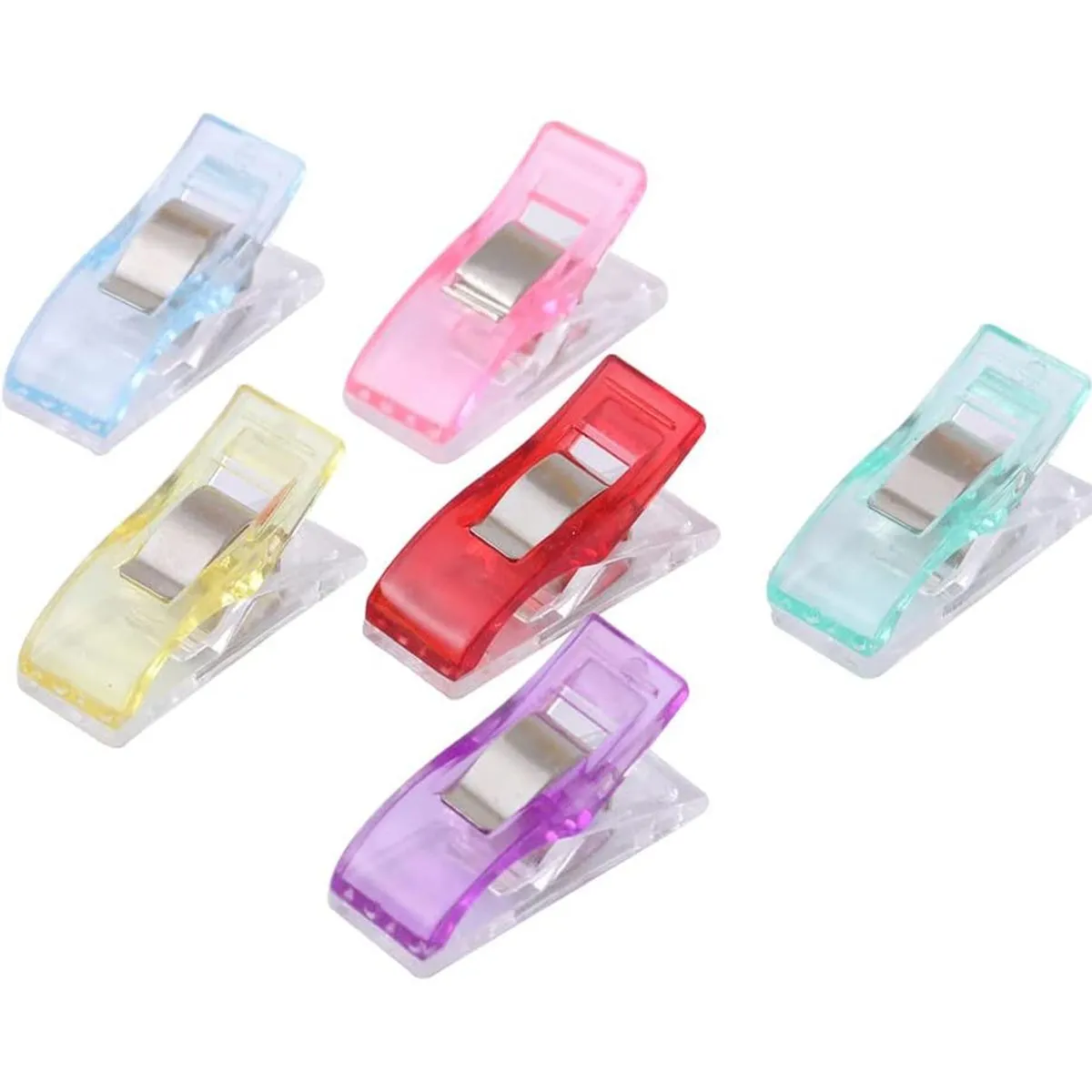 100Pcs Multicolor Craft Clips Multipurpose Plastic Clips for Sewing Clips