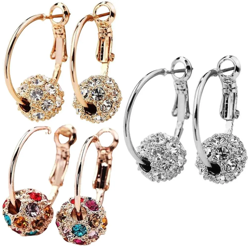 Beauty Health Sparkling Magnetic Sliming Stud Earrings - Set of 3