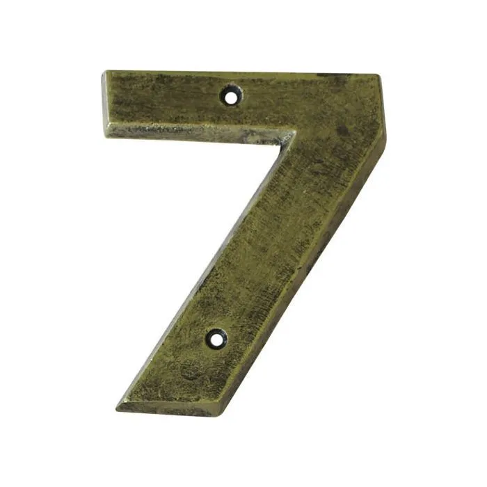 Antique Gold Numeral No .7 (200mm) - Gold