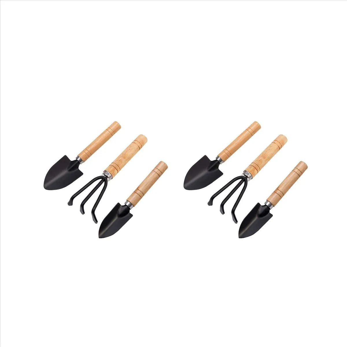 Set Of 3 Mini Garden Tool Hand Planting Tools Small Shovel Rake Spade