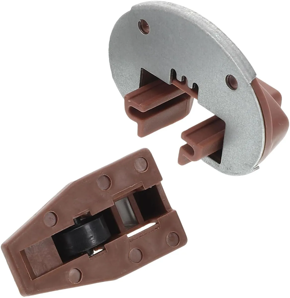 10 Sets Universal Plastic Drawer Track Guide and Slide Replacement Kit