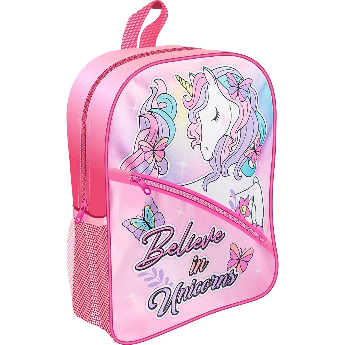 SQUIGGLE Unicorn Splice Zip Kids Backpack - Magical, Colourful Luggage