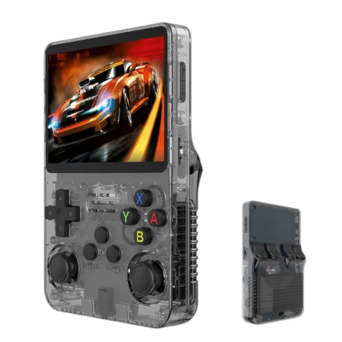 2025 New R36MAX Retro Handheld Game Console with 64G Built-in 18000+ Games - Black
