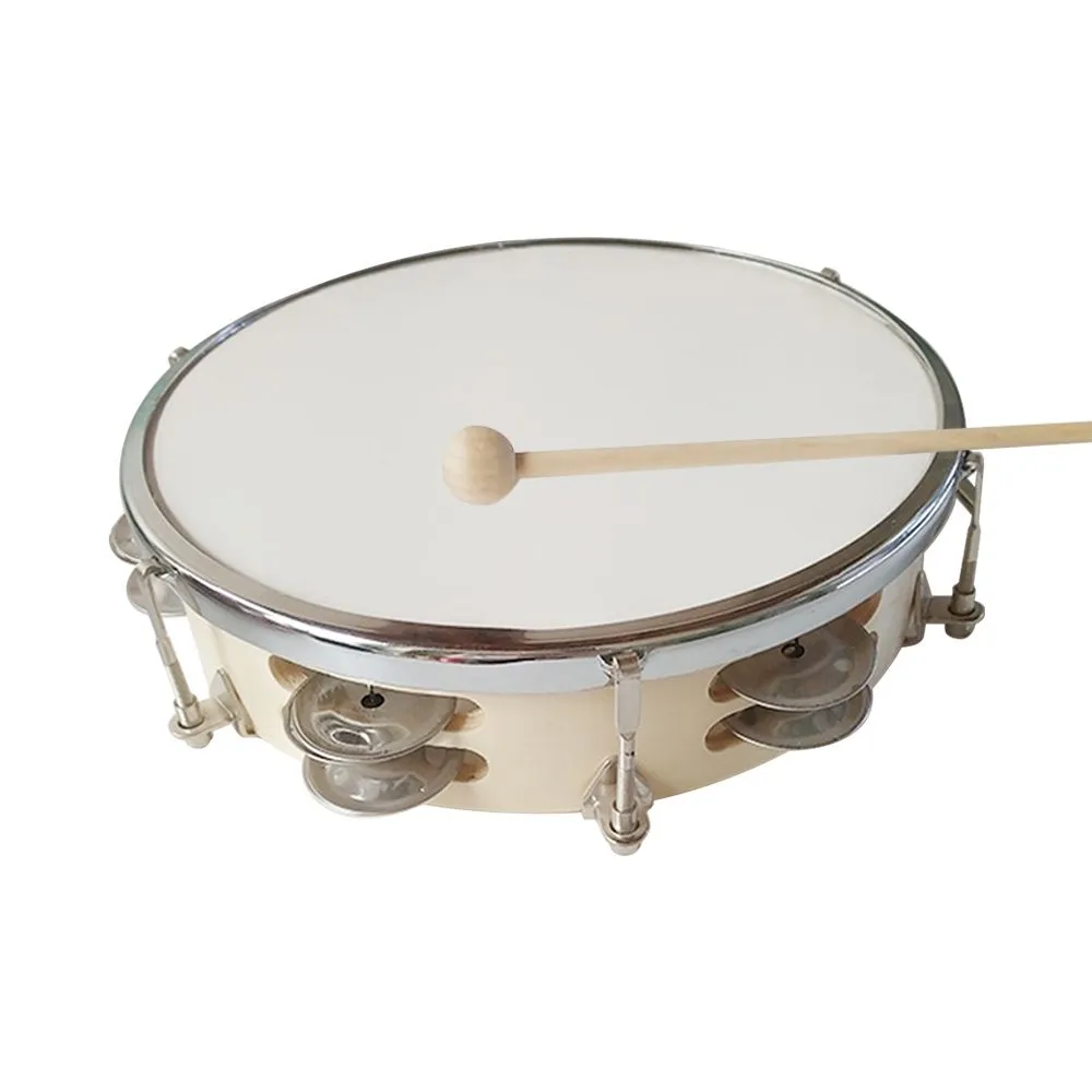 Compatible With Drum Percussion 8Inch Tambourine