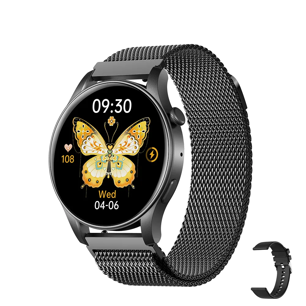 BezosMax KC88 Smart Watch Compatible with Android/iPhone Fitness AI Assistant Sport Tracker - Milan…