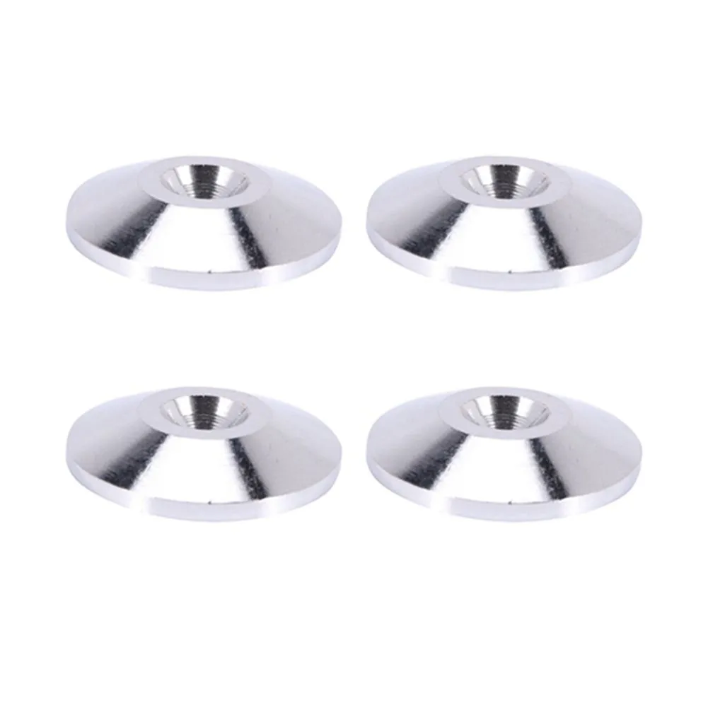4 Pcs Speaker Pure Copper Spikes Pads(Silver)
