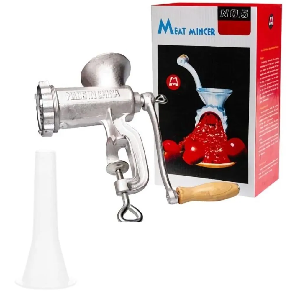 SourceDirect - Meat Mincer Heavy Duty (Size 5) with Sausage Stuffer