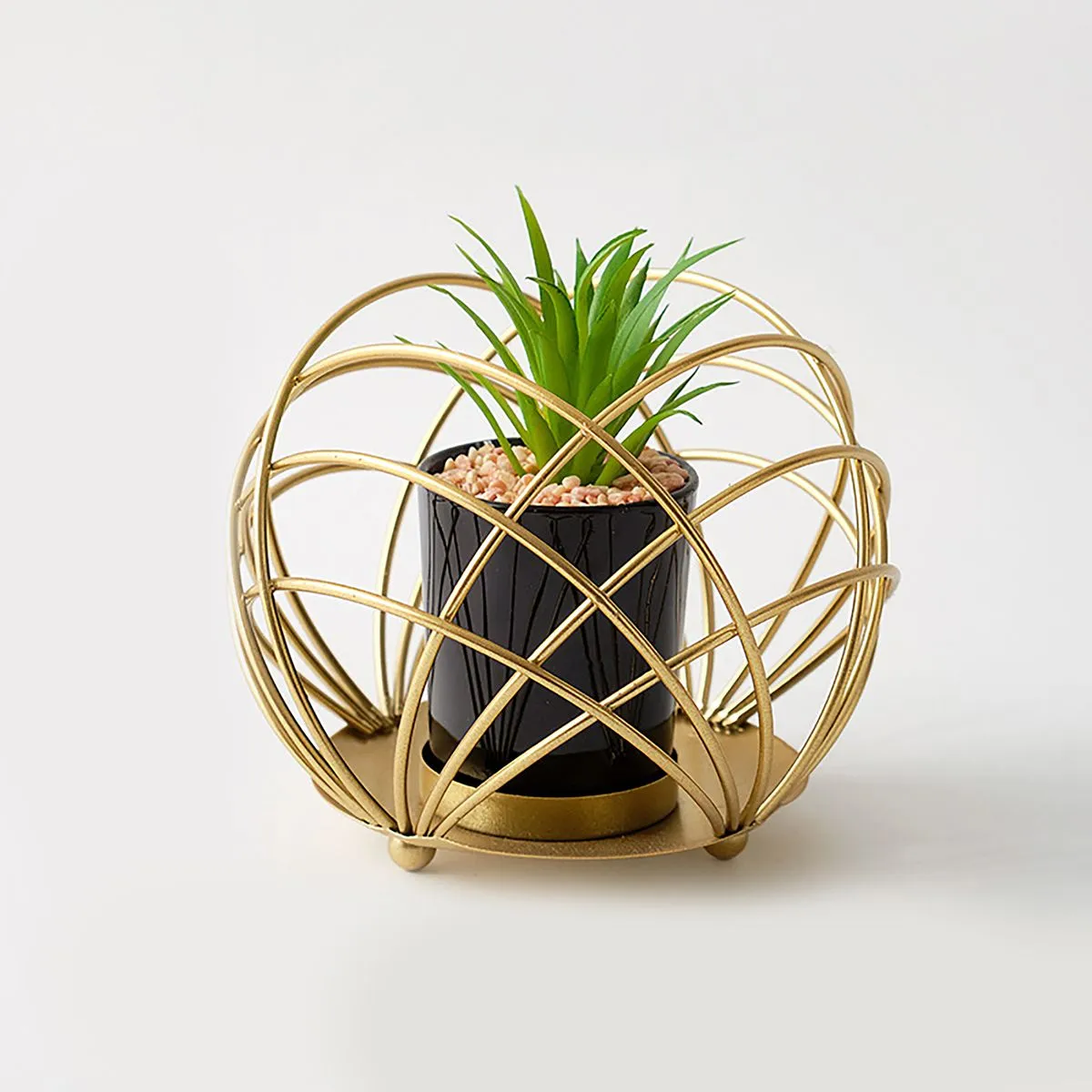 Artificial Faux Succulents, Succulent Plant, Geometric Plant Holder Decor - 2