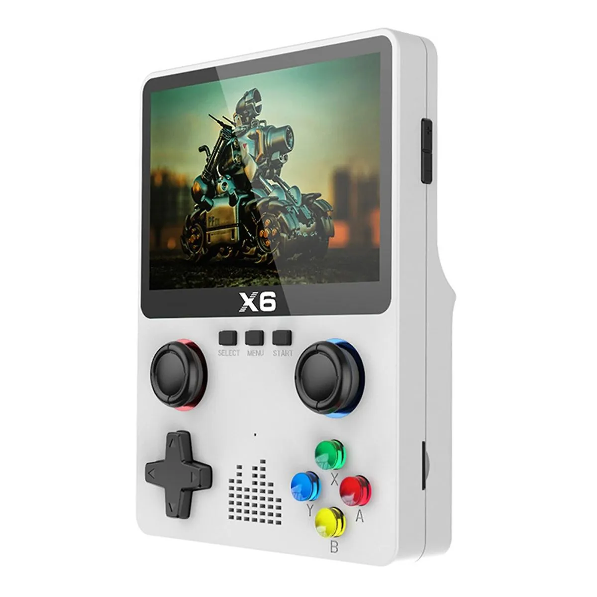 Portable-X6 Retro -Handheld Game Console Built-in 32GB 10000+ Classic Games - White
