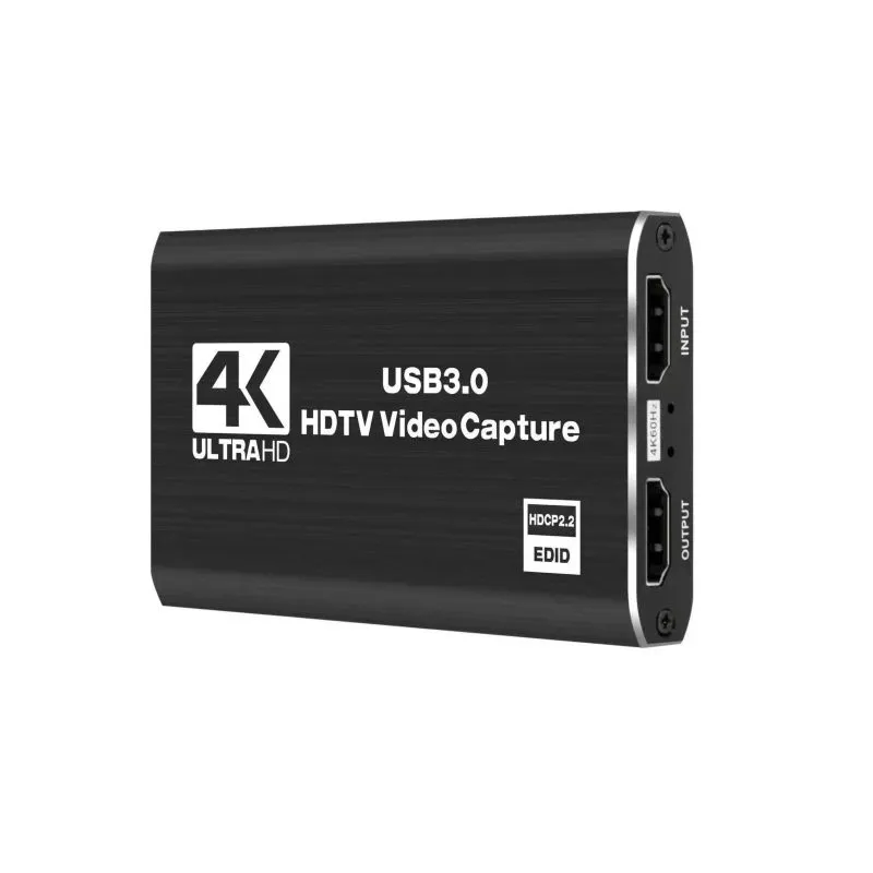 Video Capture Card 4K 1080P 60FPS, USB 3.0 HDMI Video Capture Device
