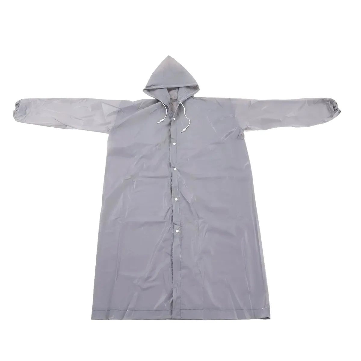 Rain & Wind-Proof Lightweight EVA Raincoat - Grey