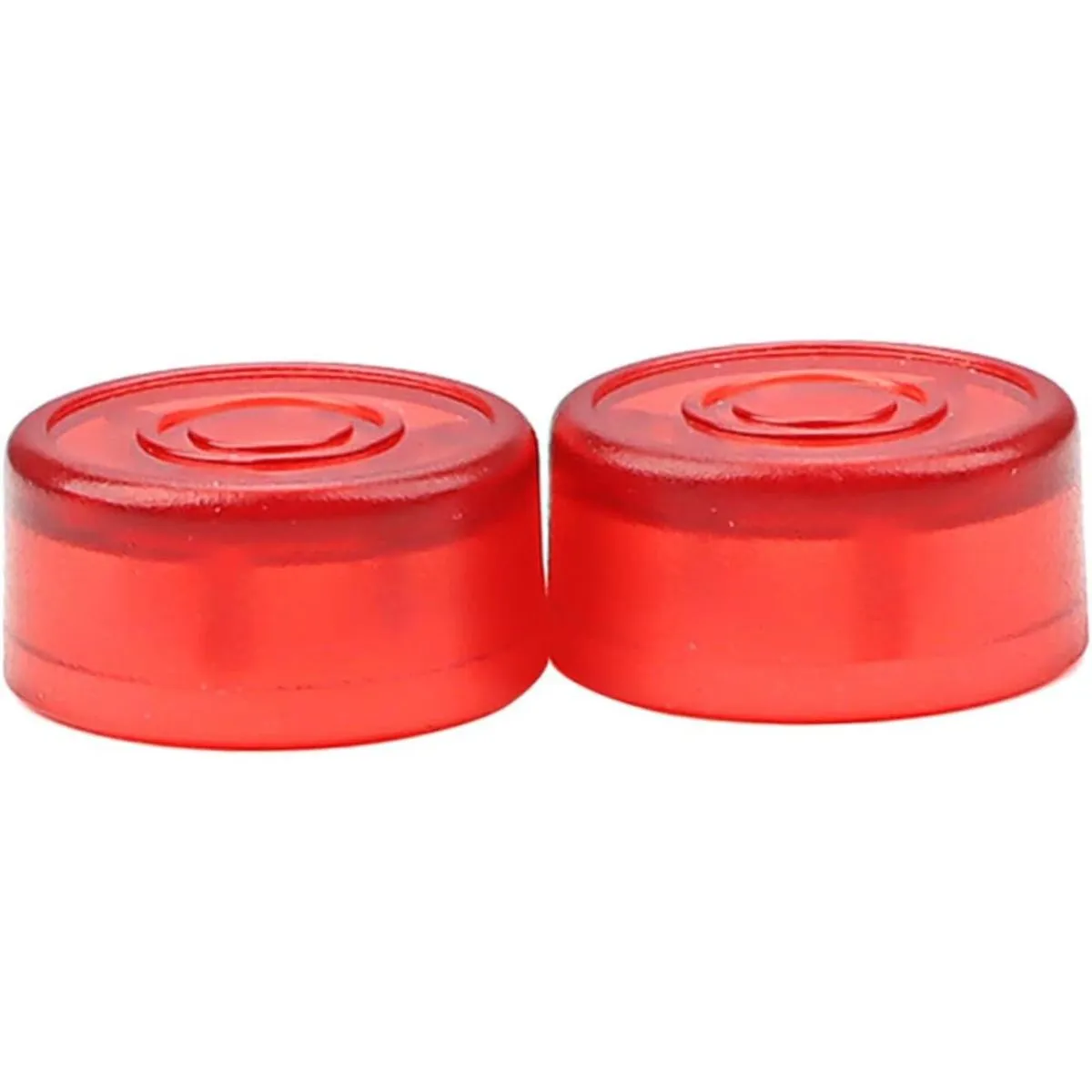 2-Pack Red Guitar Effect Pedal Footswitch Topper Caps Sturdy Protection