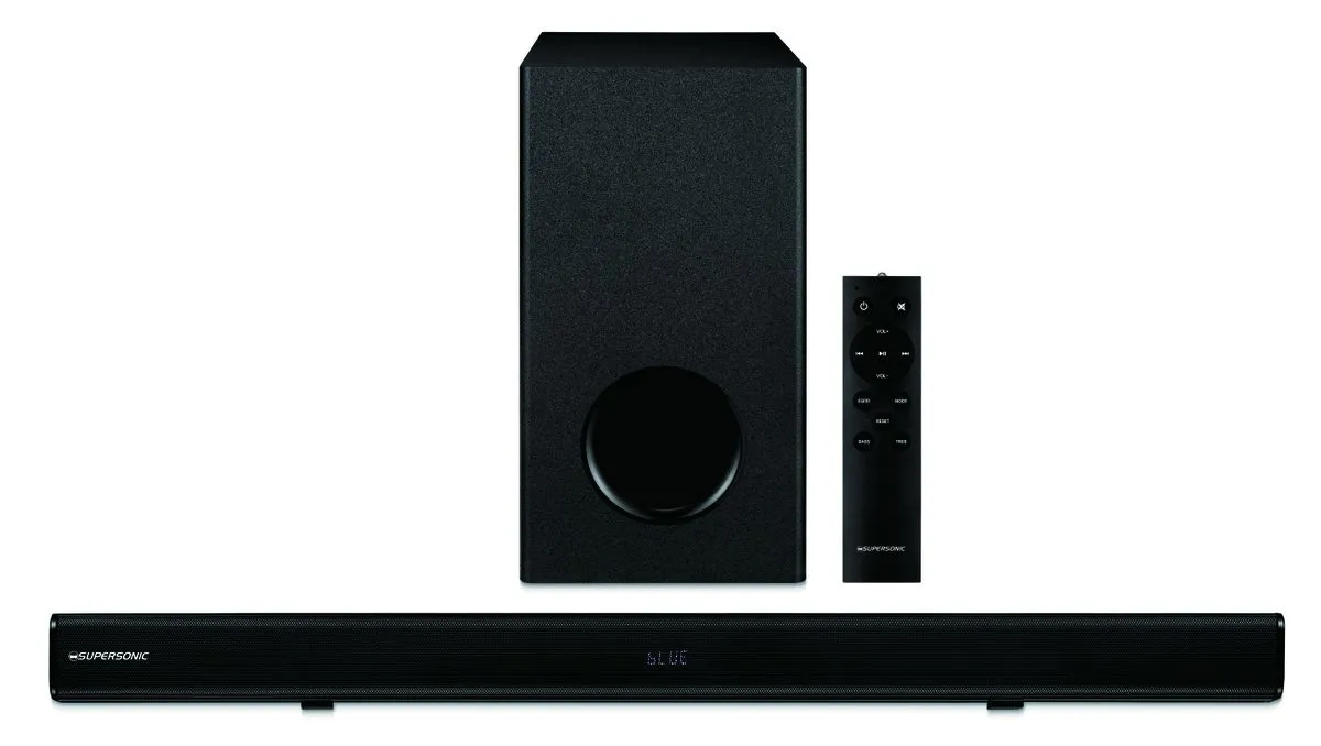 Supersonic 2.1 120W TysonX Series Soundbar 4"Subwoofer 3D/TV Mode/HDMI 101C