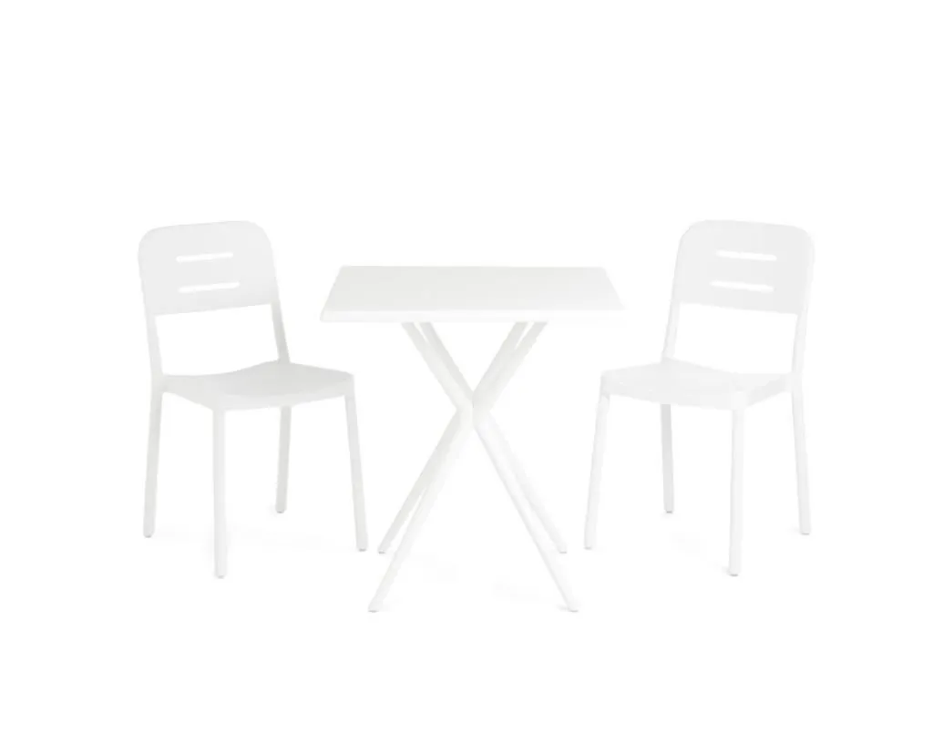 George & Mason - Classic Bistro 3 Piece Patio Set - White
