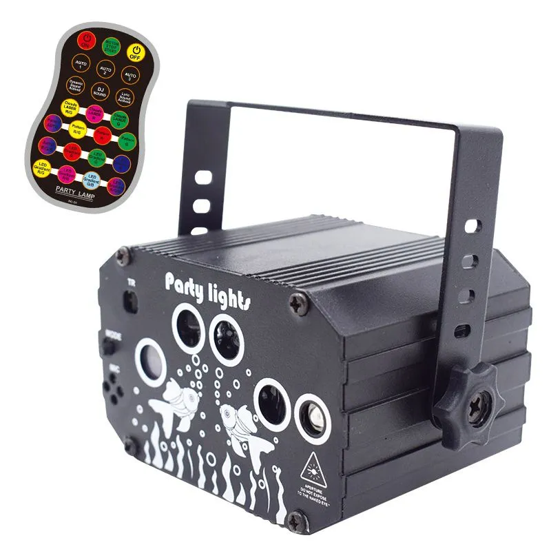 DJ Disco Party Laser Light,LED Strobe Stage Laser Light with Remote Control