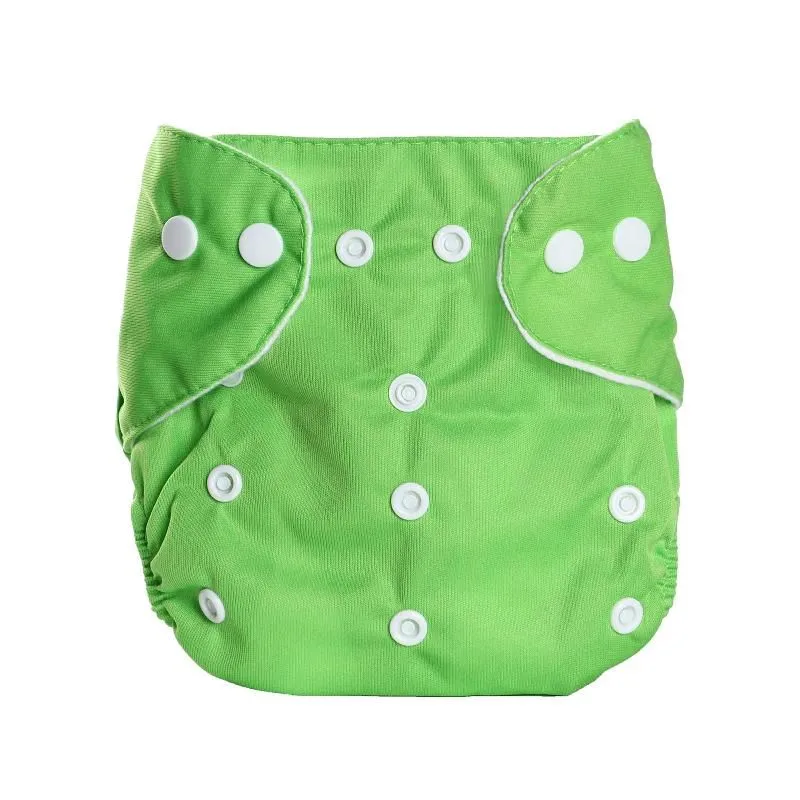 Baby Cloth Diapers Washable Reusable Diapers for Baby Girls - Green