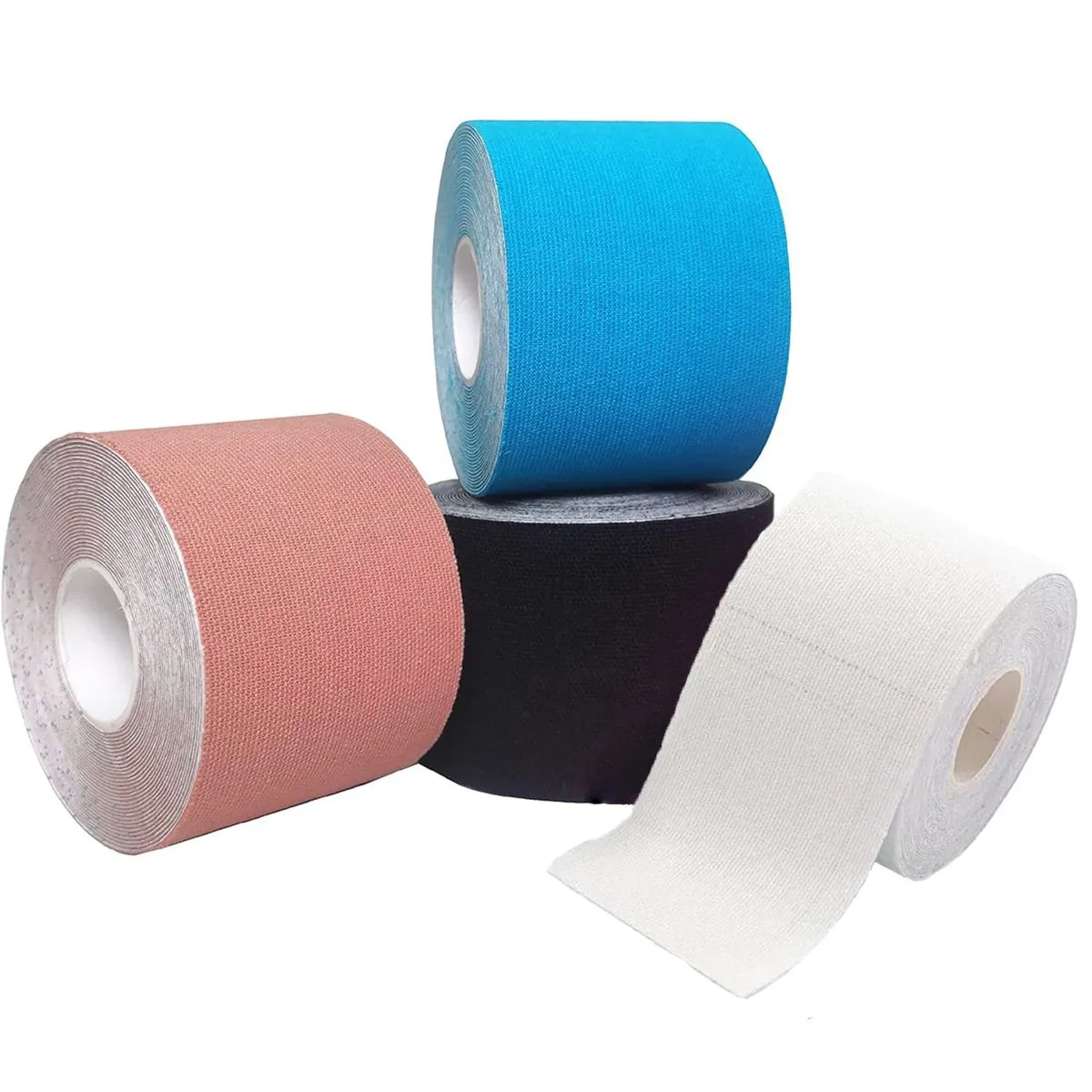 4 Rolls Kinesiology Tape Breathable Elastic Kinesiology Therapeutic Tape