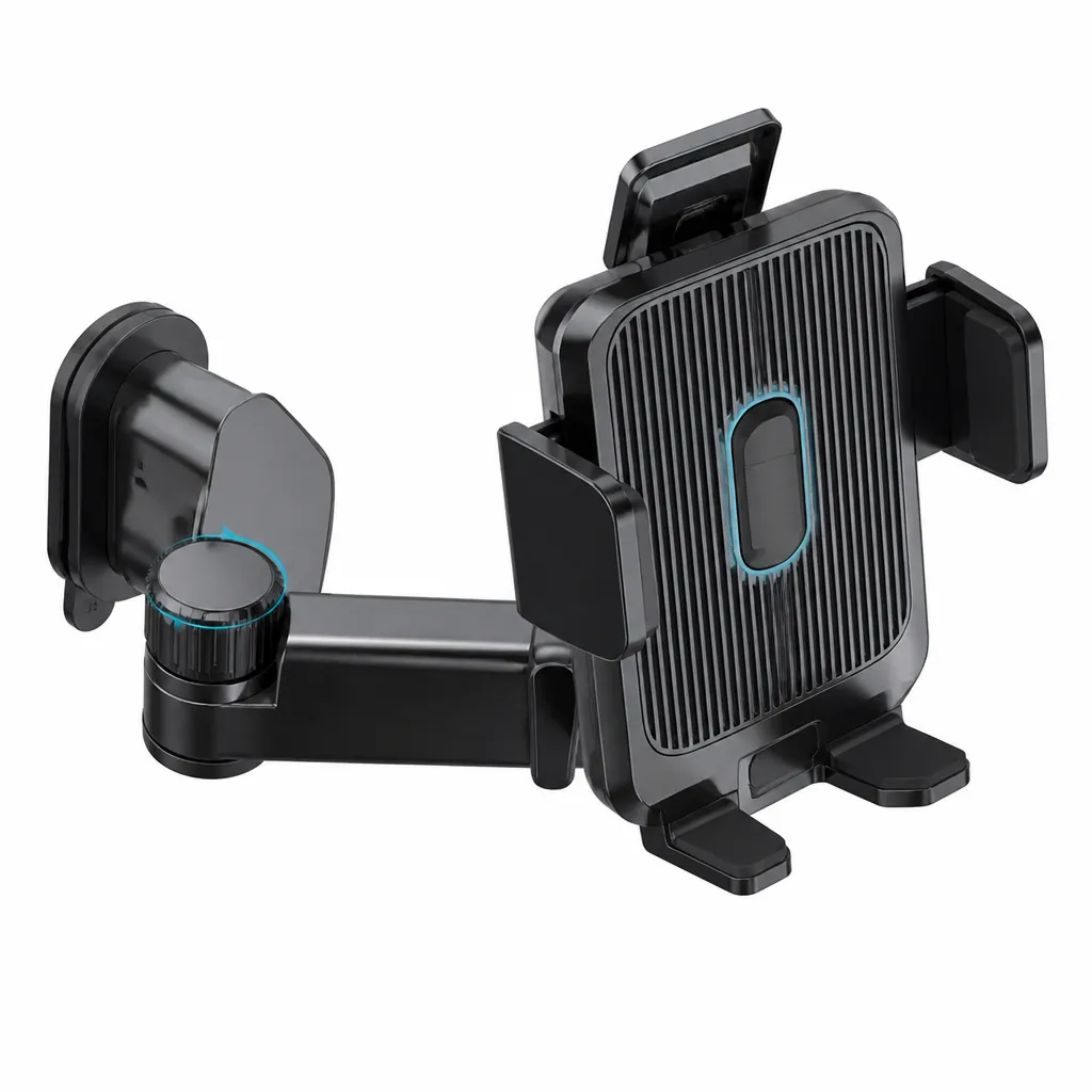 Phone Holder Extendable with 360 Rotation Adjustable Press Release Mount