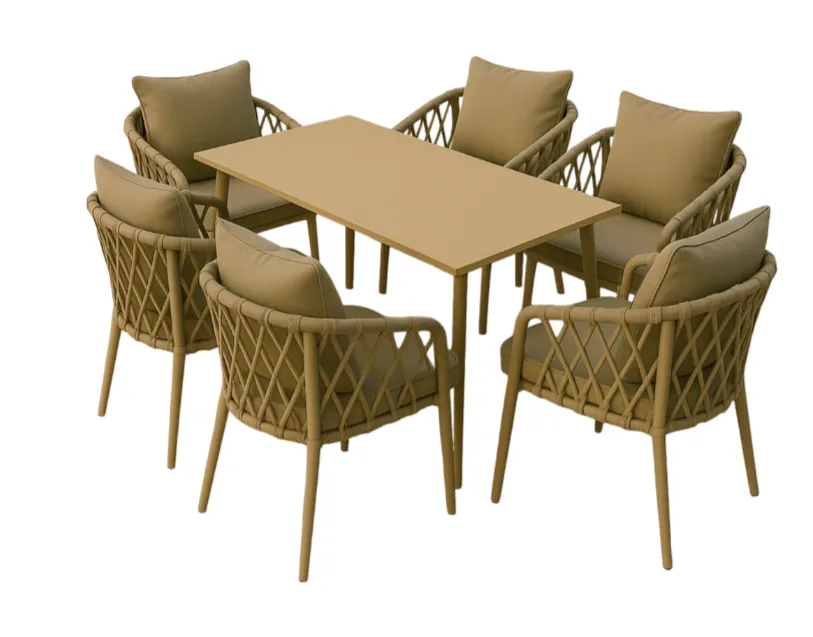 Garden Furniture Dining Table and 6 Chairs