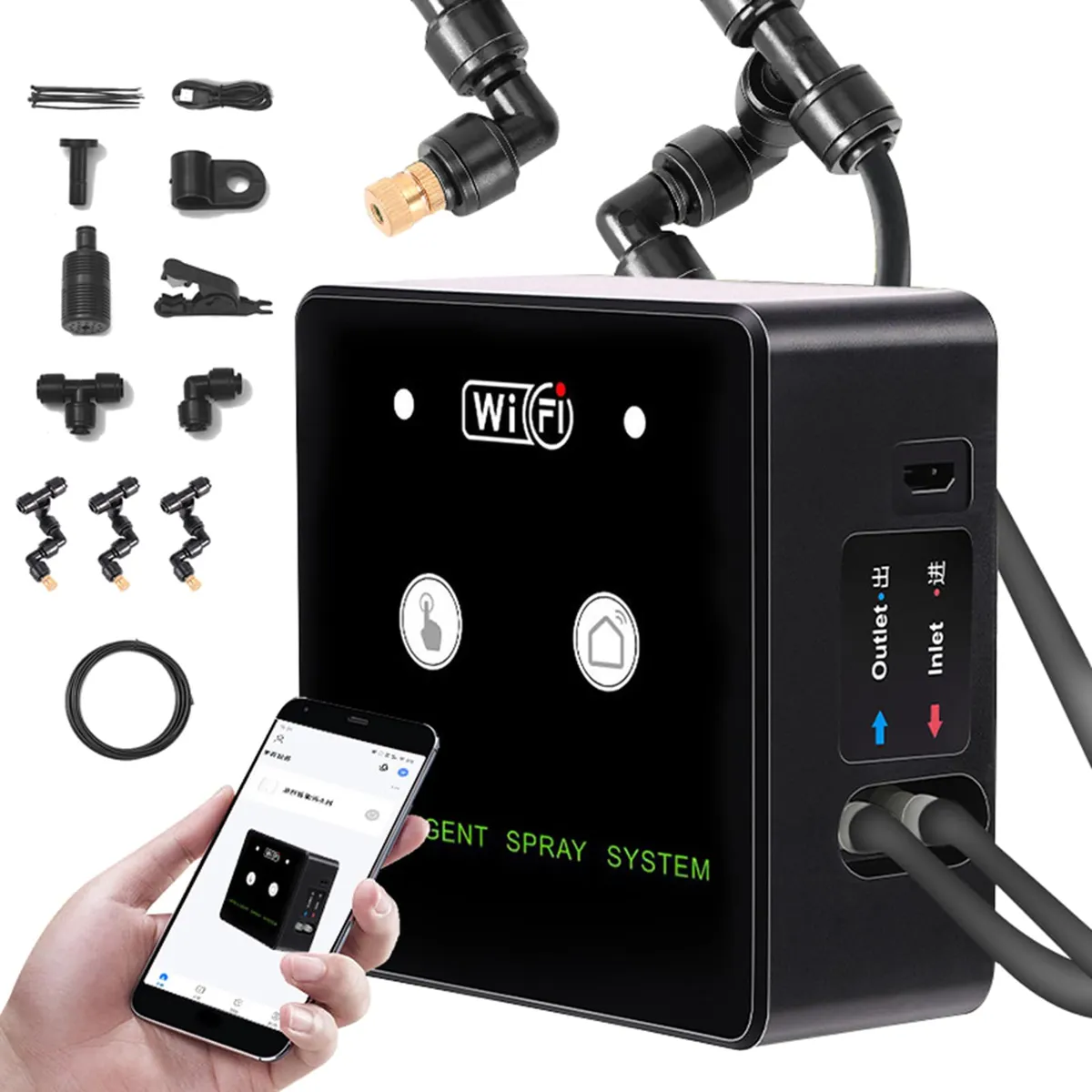 WiFi Smart Reptile Misting System - Automated Rainforest Spray Pump 10m