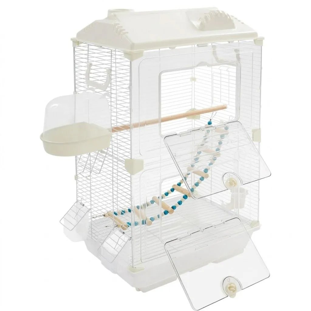 Tabletop Bird Cage 28 Inch Small Flight Cage with Clear Front