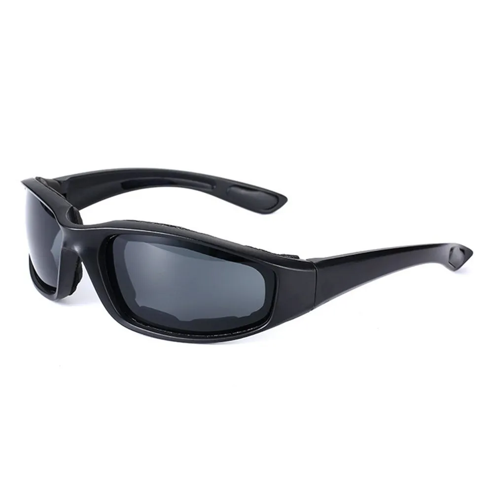 Outdoor UV Protection Goggles, Anti-UV Unisex Sports Sunglasses - Black