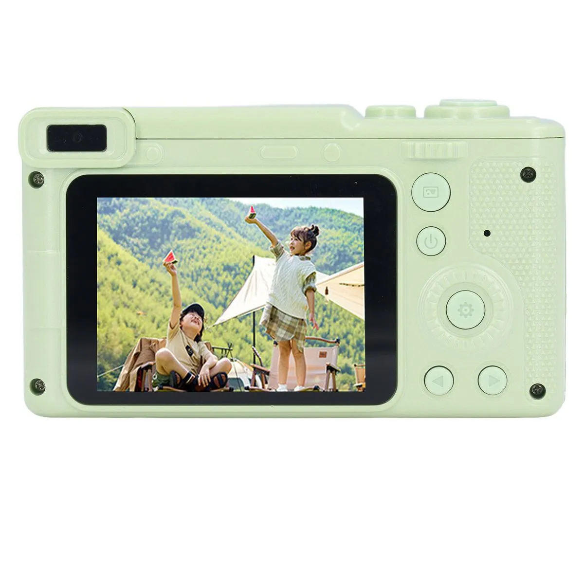 2.4" Digital Camera, IPS, 8X Zoom, Dual Lens AF, For Vlogging, Green