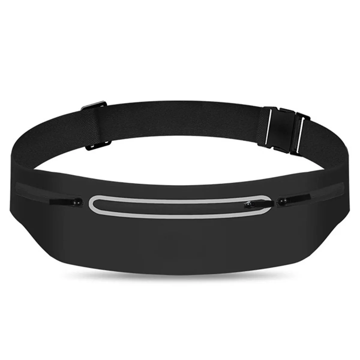 Slim Running Belt for Phone - Ultra Thin Waterproof Waist Bag with Pockets