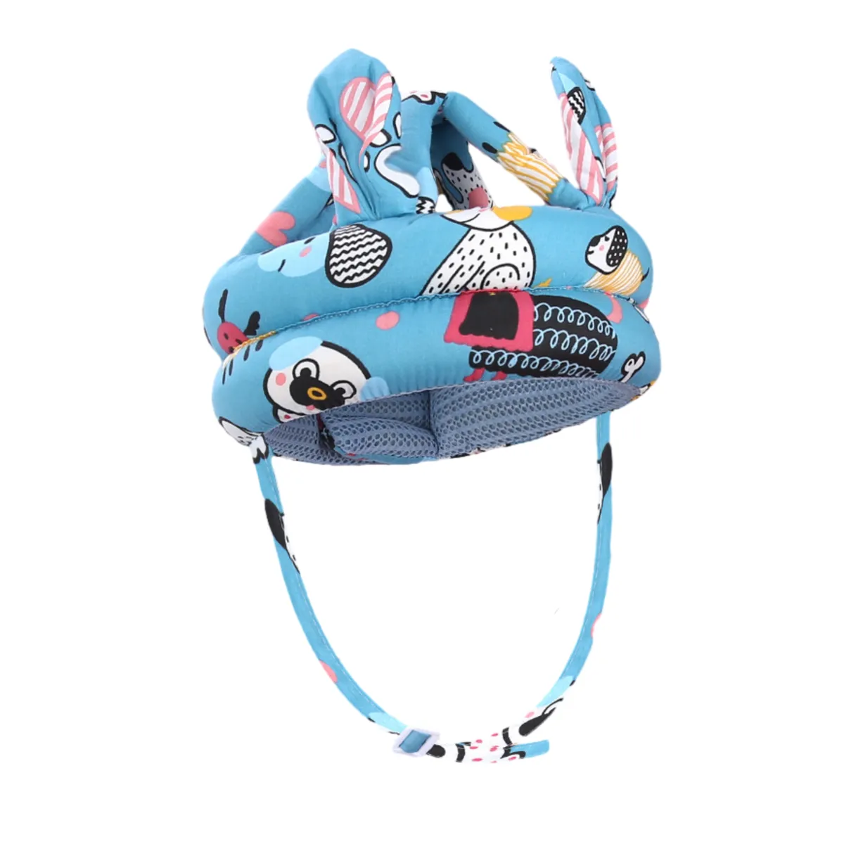 Infant Head Protection Cap Ultra-Soft Adjustable Safe baby Learning to walk - Blue