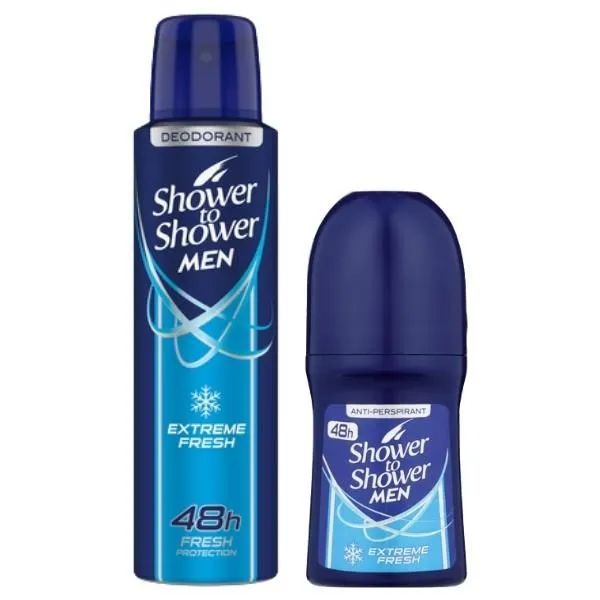 Shower To Shower - Deodorant & Anti-Perspirant -Combo For Men Extreme Fresh