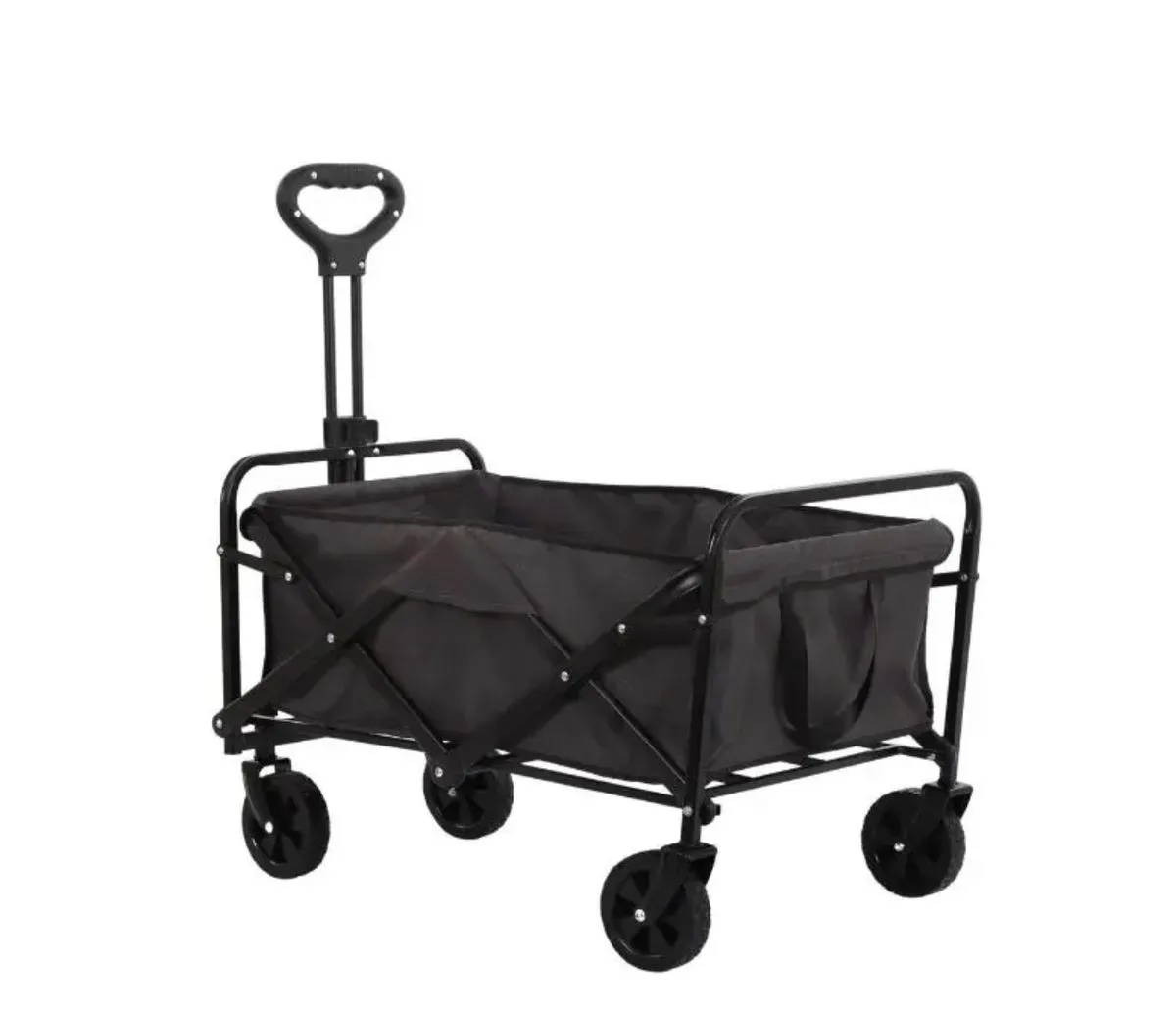 Foldable Camping wagon/foldable trolley - Black