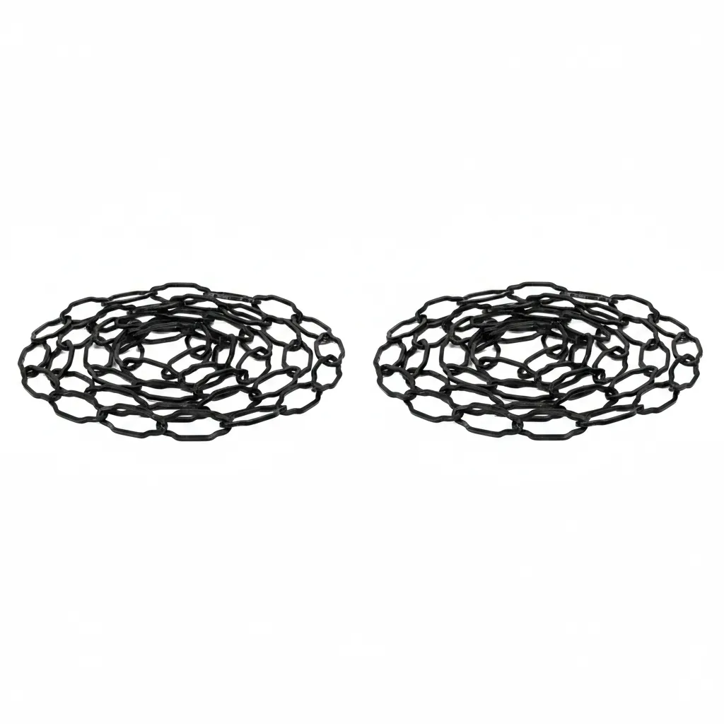 Krafft Decorative Gothic Lamp Chain 2.8mm x 15m Black - 2 Pack