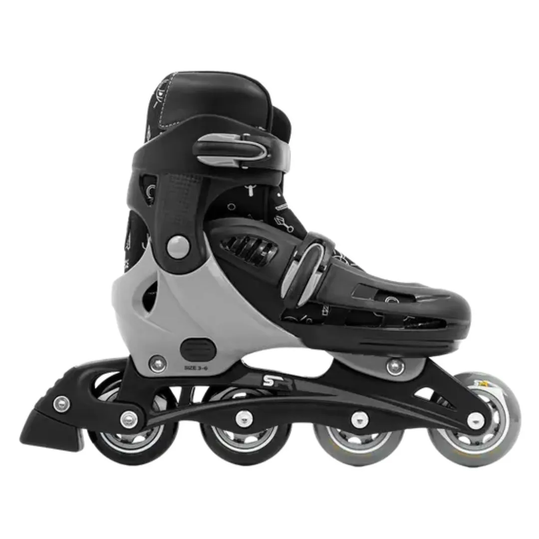 SFR Cyclone ll Adjustable Inline Skates - Ninja