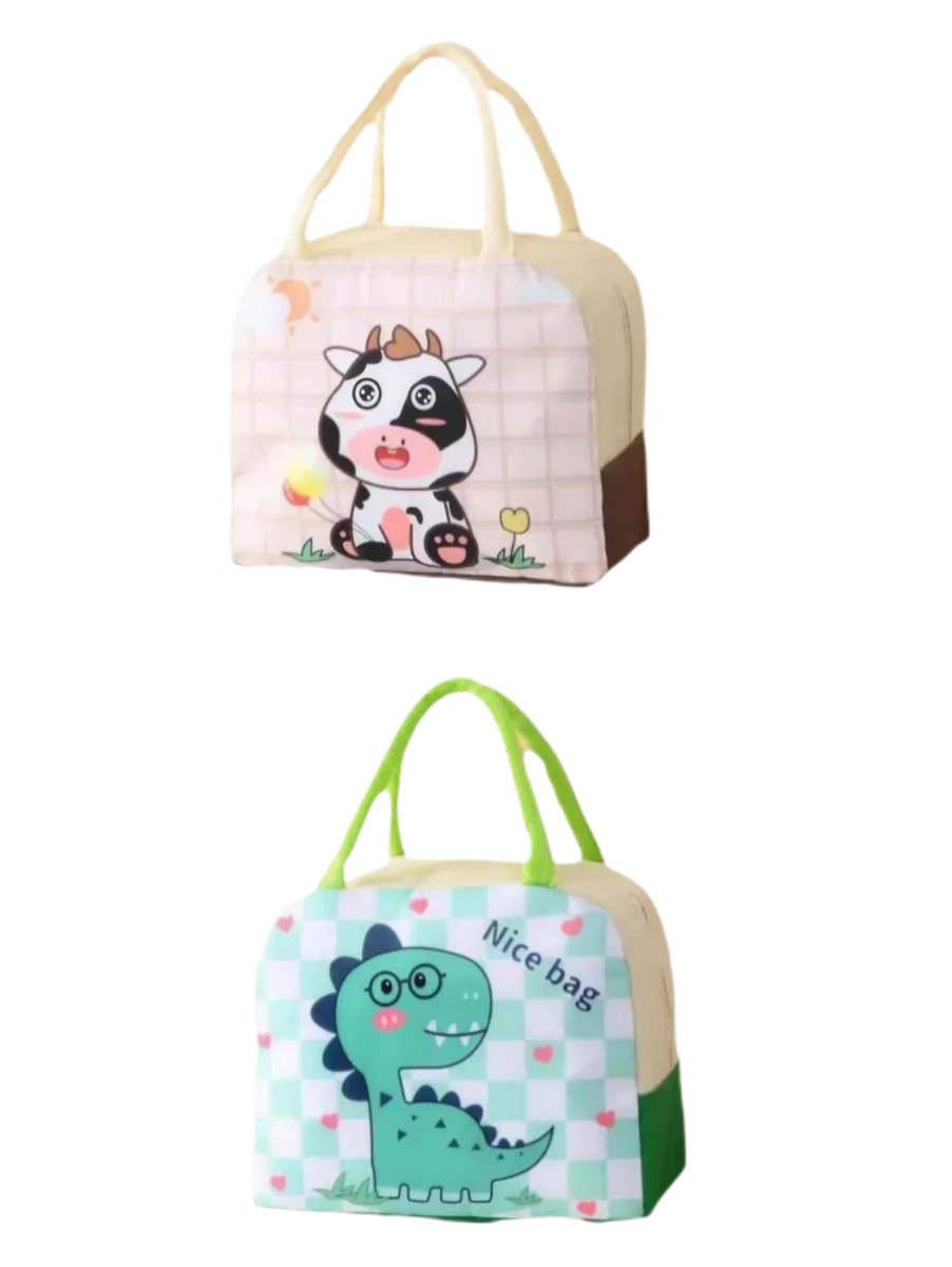 Cartoon Kids Lunch Bags x 2