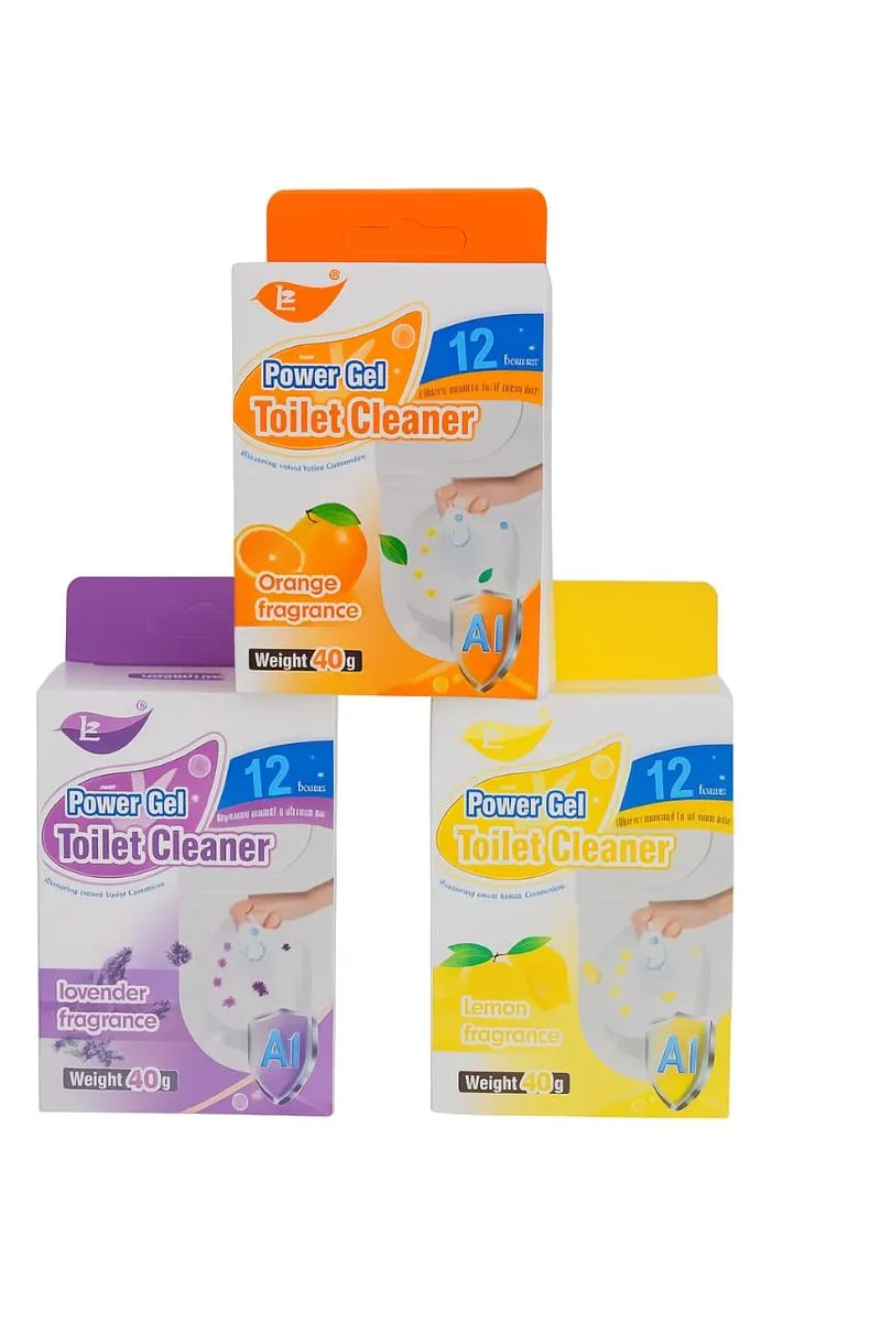 Toilet Cleaner Gel Stamp-3 -Pack - Orange